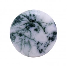 Moss agate 24mm Round Cabochon 