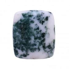 Moss agate 26x22mm rectangle Cabochon 