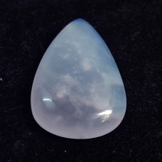 Natural chalcedony 50x29mm pear cabochon 82.5 cts