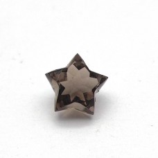 Natural Smoky quartz 10mm star cut 3.1 cts