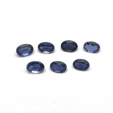 Natural Iolite 6x4mm Oval facet 0.4 cts