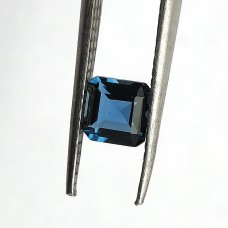 Natural London Blue Topaz 4.7mm asscher cut 0.63 cts