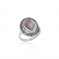 Labradorite Dome Gemstone For Thanks Giving day Ring