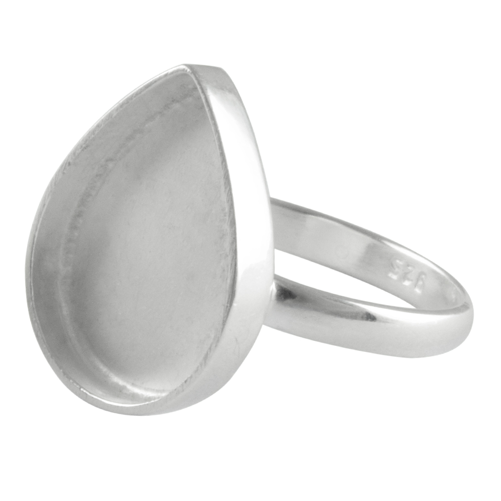 Sterling Silver Ring Handmade Pear Shape Cabochon Ring Size US 3 to 14 Black Rutile Quartz Ring- Black Rutile Ring Gemstone Ring